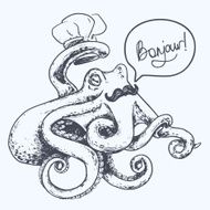 cook octopus sketch