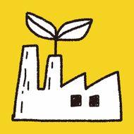 Environmental protection concept The factory do well on emissio N21