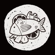 fish food doodle N19