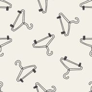 hanger doodle seamless pattern background N4