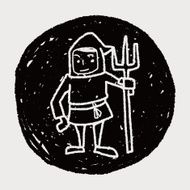 medieval people doodle N18