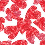 Seamless pattern of hearts N4