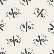 percentage doodle seamless pattern background N2