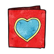 cartoon love heart card N14
