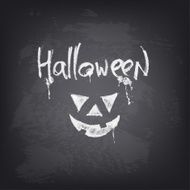 Halloween text design on chalkboard N2