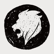 royal lion doodle N4