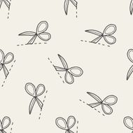 scissors cut doodle seamless pattern background N2