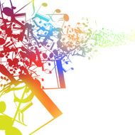 Abstract music design for use as a background N34