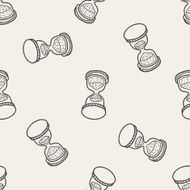 time doodle seamless pattern background N39