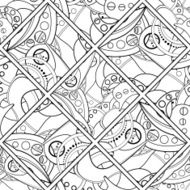 Vector Seamless Colored Abstract Pattern N7