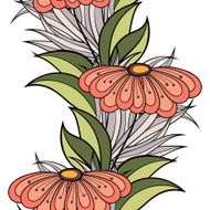 Vector seamless floral pattern N182