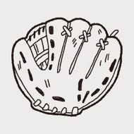 baseball glove doodle N8