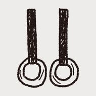 Gymnastics rings doodle N7