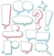 Speech bubbles doodle N2