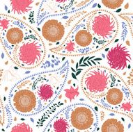 Oriental cucumbers seamless pattern N2