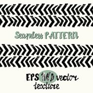 Seamless brush pen hand drawn doodle pattern Vector background N31