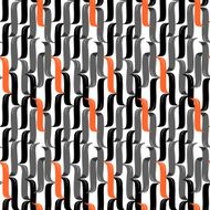 Seamless brush pen hand drawn doodle pattern Vector background N32