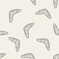 boomerang doodle seamless pattern background N6