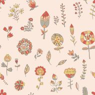 Flower pattern hand-drawn cute doodle N3