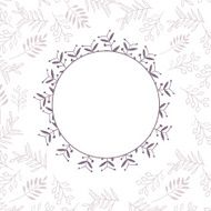 Floral vector frame