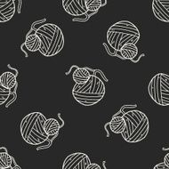 doodle wool seamless pattern background N2