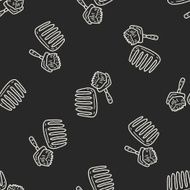 doodle pet groom seamless pattern background N2