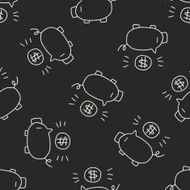 doodle pig money bank N29