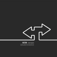 illustration arrow dark background