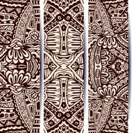 Abstract vintage ethnic banner