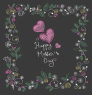 Happy Mother&#039;s Day celebration - digital hand draw N5