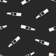 Doodle Lipstick seamless pattern background