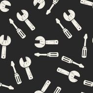 Doodle Tool seamless pattern background