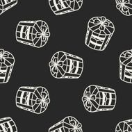 Doodle Gift seamless pattern background N9