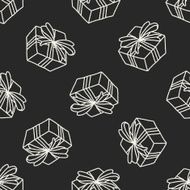 Doodle Gift seamless pattern background N11