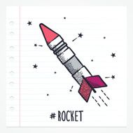Doodle Missile Icon