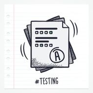 Doodle Test Paper Icon