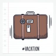 Doodle Luggage Icon