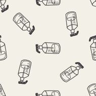 doodle bottle seamless pattern background N2