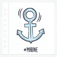 Doodle Anchor Icon