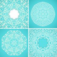 Set of 4 lace backgrounds