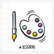 Doodle Brush and Palette