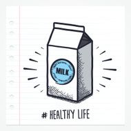 Doodle Milk Icon