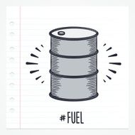 Doodle Oil Barrel