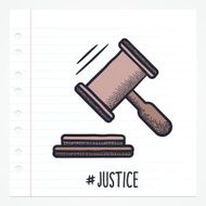 Doodle Gavel Icon