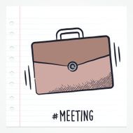 Doodle Briefcase Icon