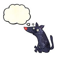 cartoon dog with thought bubble N64