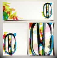 Artistic Greeting Card Letter O