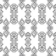 ethnic abstract hand-drawn seamless pattern N104