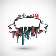Abstract vector Illustration Hand drawn banner with place for text N3