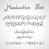 Handwritten Font ink style